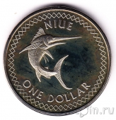 Ниуэ 1 доллар 2009 Рыба меч