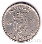 Норвегия 1 крона 1957