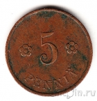 Финляндия 5 пенни 1929