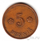 Финляндия 5 пенни 1940