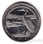 США 25 центов 2015 Bombay Hook (P)
