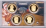 США набор 4 монеты 1 доллар 2009 Президенты (proof)