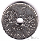 Норвегия 5 крон 2000