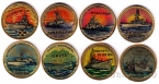 Польша набор 8 монет 2 злотых 2012-13 Корабли (цветные)