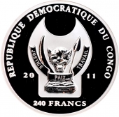 ДР Конго 240 франков 2011 Адмиралтейство