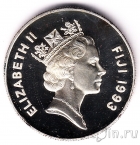 Фиджи 5 долларов 1993 Цапля