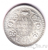 Британская Индия 1/4 рупии 1942