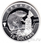 Канада 10 долларов 2013 Бобер