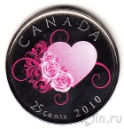 Канада 25 центов 2010 Любовь