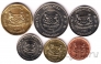 Сингапур набор 6 монет 1995 Цветы