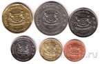Сингапур набор 6 монет 1997 Цветы