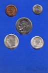 Бельгия набор 5 монет 1974 Belgique