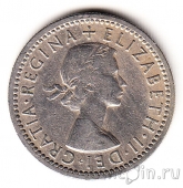 Великобритания 6 пенсов 1954