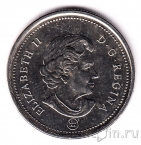 Канада 25 центов 2006