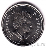 Канада 25 центов 2007