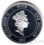 Ниуэ 1 доллар 2011 Князь Владимир