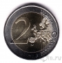 Австрия 2 евро 2015 30 лет флагу