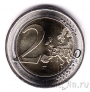 Германия 2 евро 2015 30 лет флагу (J)