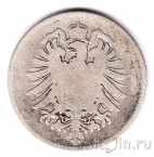 Германская Империя 1 марка 1876 (C)