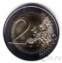 Франция 2 евро 2015 30 лет флагу