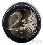 Эстония 2 евро 2015 30 лет флагу