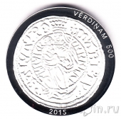 Латвия 5 евро 2015 Рижский Вердино
