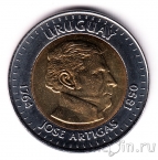 Уругвай 10 песо 2000 Хосе Артигас