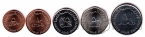 ОАЭ набор 5 монет 1996-2012
