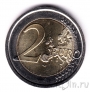 Италия 2 евро 2015 30 лет флагу