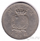 Мальта 25 центов 1995