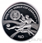 Британские Виргинские острова 10 долларов 2004 Чемпионат мира по футболу