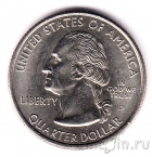 США 25 центов 2002 Штаты (5 штук, цветные)