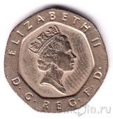 Великобритания 20 пенсов 1997