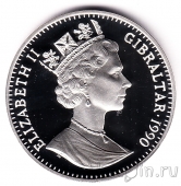 Гибралтар 1 крона 1990 Чемпионат мира по футболу