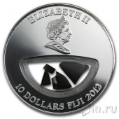 Фиджи 10 долларов 2012 Метеорит Эйби