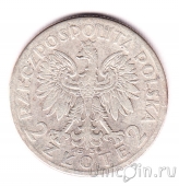 Польша 2 злотых 1934 Святая Ядвига