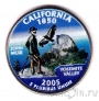 США 25 центов 2005 California (цветная)