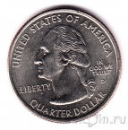 США 25 центов 2005 West Virginia (цветная)
