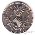 Багамские острова 5 центов 1969 Ананас