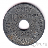 Тунис 10 сантимов 1942