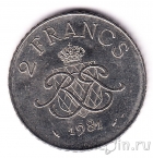 Монако 2 франка 1981