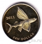 Остров Синт-Эстатиус 1 доллар 2011 Рыба