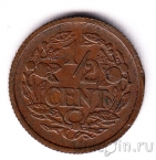 Нидерланды 1/2 цента 1909
