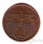 Чехословакия 10 геллеров 1938