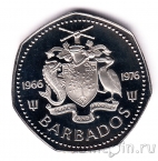 Барбадос 1 доллар 1976 10 лет Независимости