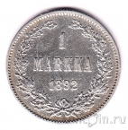 Финляндия 1 марка 1892