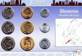 Словения набор 9 монет 1992-2004