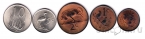 ЮАР набор 5 монет 1970