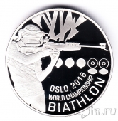 Беларусь 20 рублей 2016 Чемпионат мира по биатлону в Осло