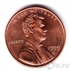 США 1 цент 1999 (D)